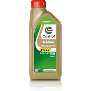 Olio motore Castrol Edge 5W-30 per benzina, diesel e ibrido, 1 litro.