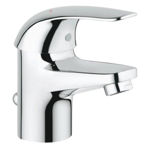 Miscelatore lavabo Grohe QuickFix Swift cromato per bagni moderni.