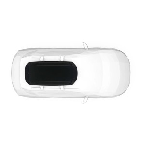 Box da tetto per auto Force 3 nero aeroskin M