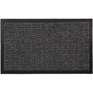 Tappetino grigio OBI texturizzato, 45x75 cm, in polipropilene con retro antiscivolo.