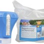 Galleggiante dosatore Summer Fun con termometro per la cura della piscina, blu/bianco.