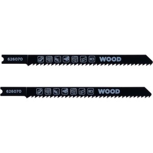 Due lame per seghetto alternativo t.b.t. nere per legno.