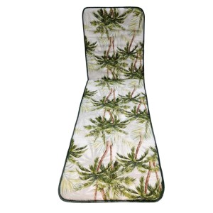 Cuscino per lettino da giardino con motivo a palme, cuscino da esterno per prendere il sole in relax.