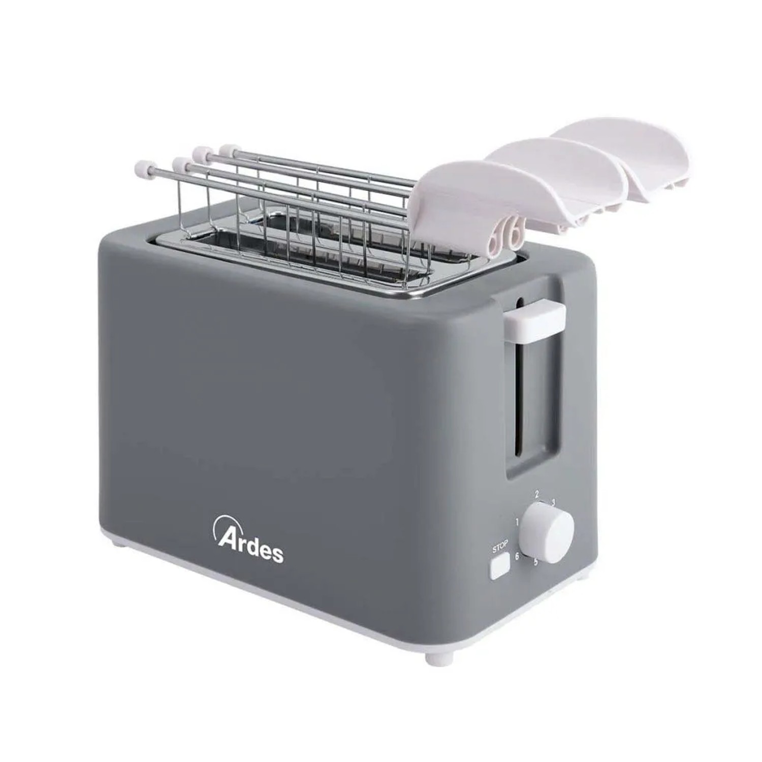Tostapane Ardes Tostapane grigio con scalda panini.