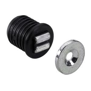 Chiusura magnetica a incasso nero opaco 10x12 mm