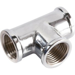 t.b.t. Raccordo in acciaio, raccordo a T per collegamenti di tubi.