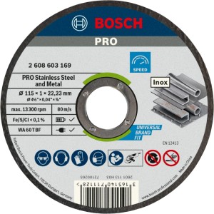 Disco smerigliatrice Bosch Ø 115x1x22,23 mm 10 pz