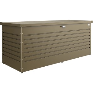 Biohort Box per il tempo libero Gr. 200 in bronzo metallizzato: box universale in lamiera d'acciaio per giardino e tempo libero.