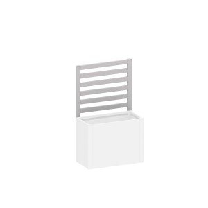 Grigliato Biohort color argento metallizzato per aiuola rialzata lato 1 m. Supporto per la crescita naturale delle piante.