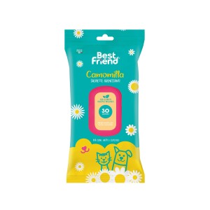 Salviette igieniche per cani e gatti Best Friend Camomilla, 30 pezzi.