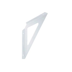 Reggimensola triangolare in acciaio 190x190x12 mm bianco opaco