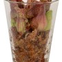 Mix di piante carnivore in vaso di vetro, diametro vaso circa 13 cm.