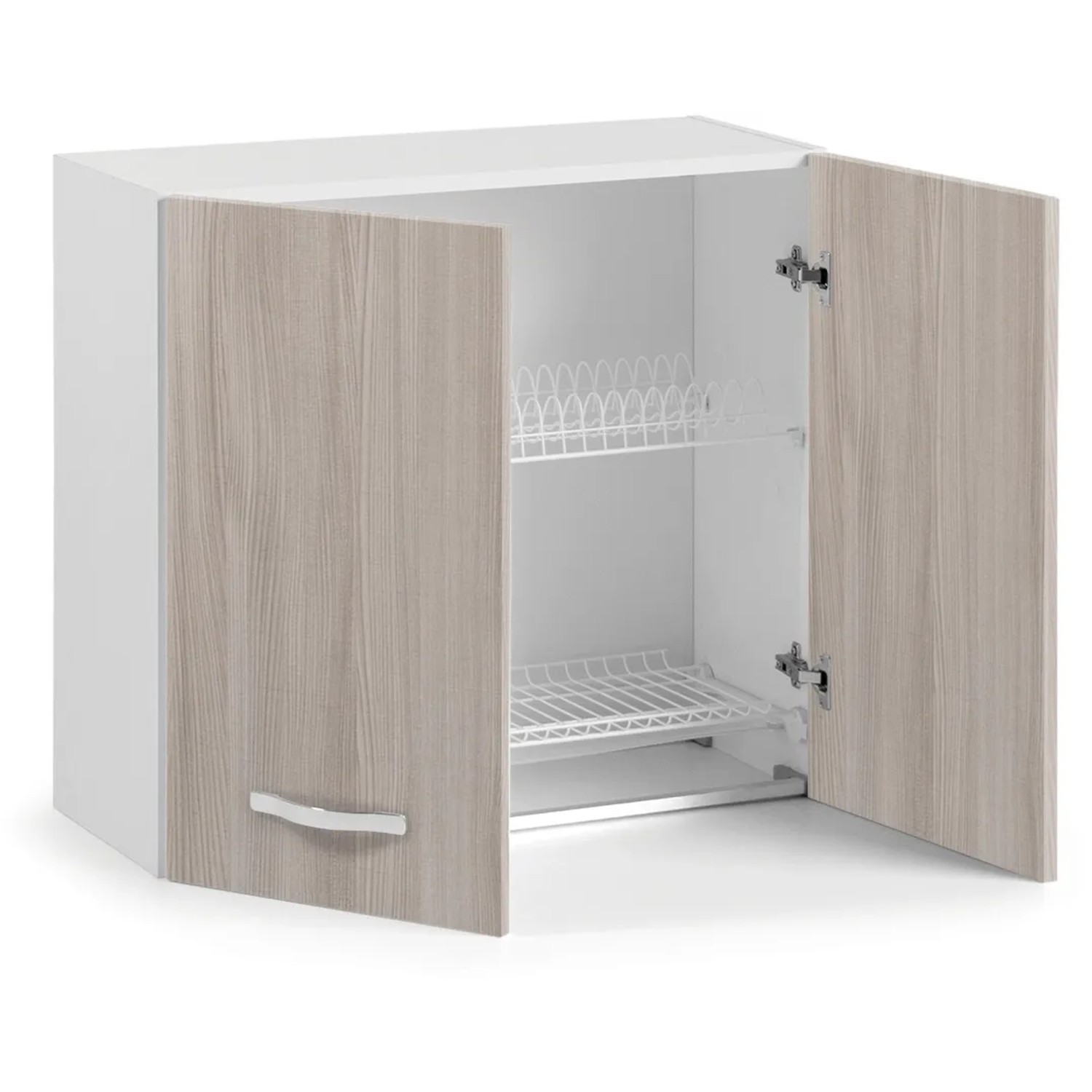 Kit Scolapiatti COMPAGNUCCI In Acciaio Cromato – 56 Cm Per Pensili Da 60 Cm – Made In Italy Con Vaschetta Raccogocce - 2