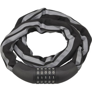 Lucchetto a cavo grigio t.b.t. con codice numerico per biciclette e altro.