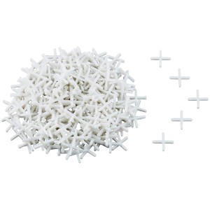 Distanziatori per piastrelle LUX, 2 mm, 250 pezzi, per fughe uniformi.