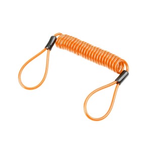 Cavo a spirale arancione t.b.t. per lucchetti.