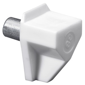 Supporto per ripiano Hettich Safety bianco, 5 mm, per accessori per mobili, 20 pezzi