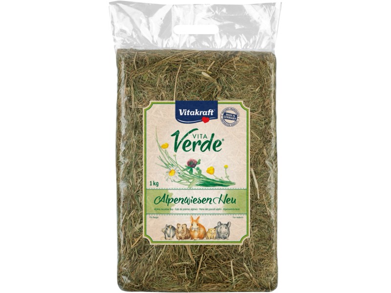 Mangime per conigli Vitakraft VitaVerde Fieno di Prato Alpino 1 kg