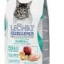 LeChat Excellence Hairball cibo secco per gatti con pollo, riso, uovo e mela, 1.5kg.