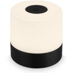 Brilo Smal Lampada da tavolo a batteria nera, lampada LED decorativa portatile per interni ed esterni, 2W.