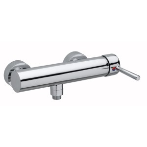 Miscelatore doccia t.b.t. cromato per montaggio a parete.
