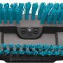 Gardena Cleansystem Spazzola Hard, antracite, con setole dure bianche e turchesi per superfici resistenti.
