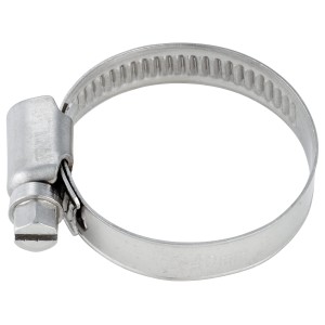 Fascetta stringitubo in acciaio inox, 25-40 mm, per connessioni sicure di tubi nella categoria Raccordi e Giunti.