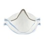 Mascherina antipolvere 3M Aura FFP2 9320+ (confezione da 3) con nasello e fasce blu.