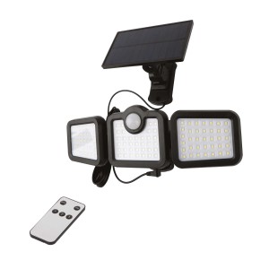 t.b.t. Faretto da esterno con pannello solare e telecomando.