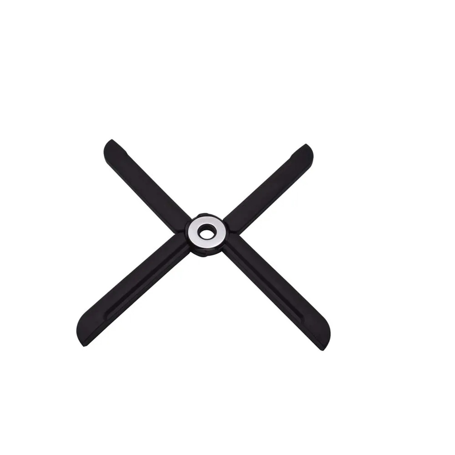 Sottopentola nero a forma di X per la cucina.