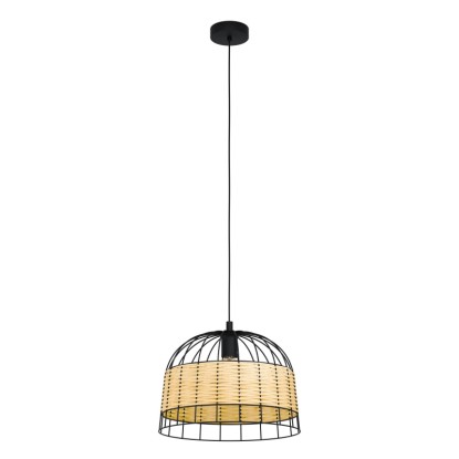 Lampada a sospensione Eglo Anwick Nero Ø 37 cm x 110 cm 1 luce