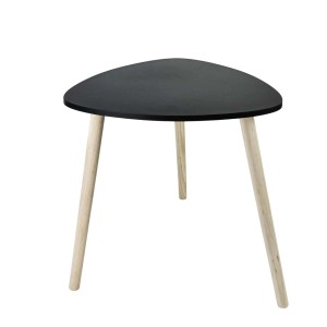 Tavolino in mdf nero 48x48xH46 cm