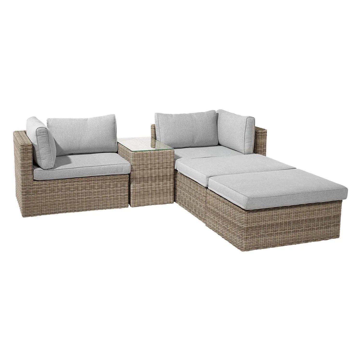Salotto da giardino Olea in polyrattan sabbia 3 posti_9