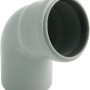 Curva HT Marley 67° DN 32, tubo di scarico grigio per installazione in edifici.