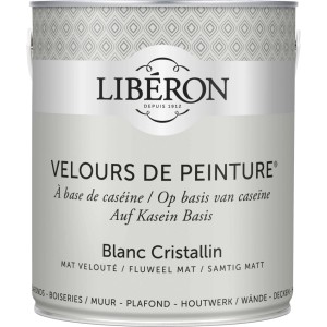 Idropittura lavabile Velours de Peinture Liberon Blanc Cristallin 2,5 L