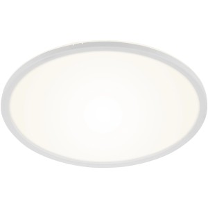 Plafoniera LED Brilo Slim bianca e rotonda, 18 W. Lampada da soffitto moderna per interni.