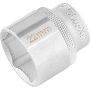 Chiave a bussola LUX Comfort esagonale, 22 mm, in acciaio al cromo vanadio.