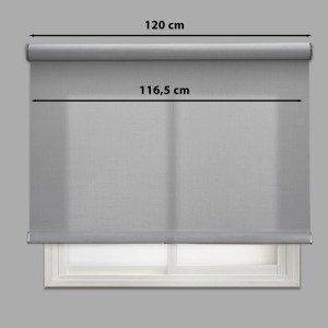 Tenda a rullo Vetas filtrante 120x250 cm grigio