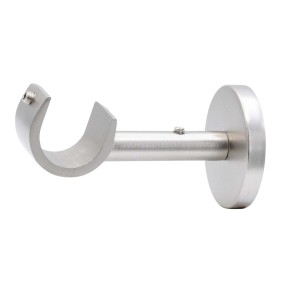 t.b.t. Supporto a parete color argento per bastone per tenda.