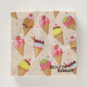 t.b.t. Tovaglioli di carta con motivo gelato, ideali per decorare la tavola e feste.