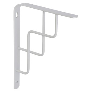 Mensola bianca OBI Roxy, 230x180mm, per scaffali e mobili, design decorativo.