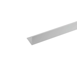 Profilo angolare in alluminio Arcansas argento, 40x40x1000 mm, per fissaggi.