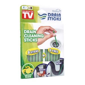 Starlyf bastoncini per la pulizia delle tubature al limone, 12 pz.