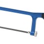 Seghetto universale LUX Classic con telaio blu e manico nero. Sega a mano per metallo.