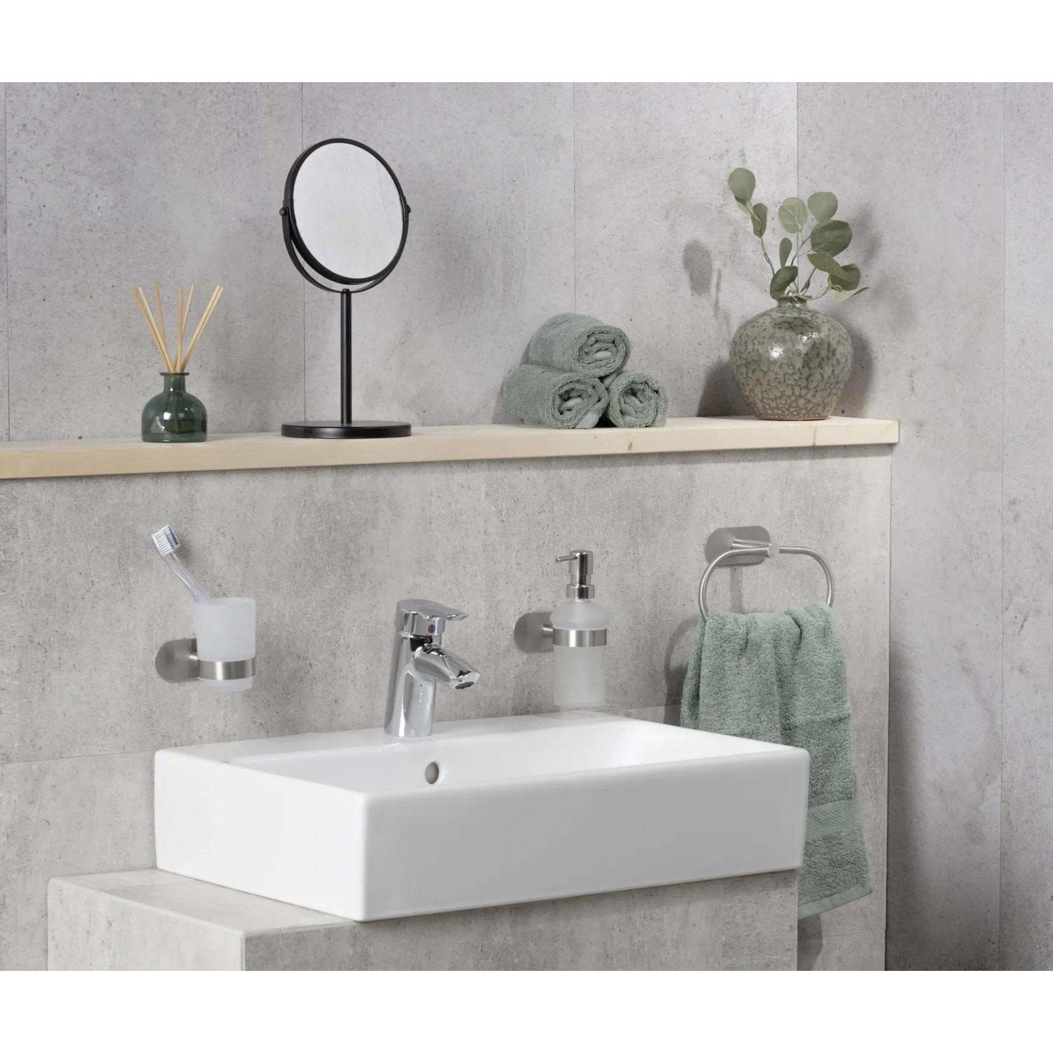 Vassoi Assorbenti In Pietra Diatomite - 3 Pezzi Bianchi - Per Bagno E Cucina - Antiscivolo E Assorbenti - Foto 3