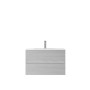 Mobile bagno t.b.t. effetto legno con due cassetti e rubinetto.