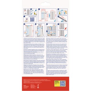 Tenda magnetica tesa antracite 0,8x2m: Zanzariera per balconi e porte finestre, facile da installare.