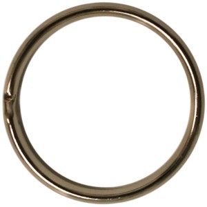 Anello di sicurezza metallico, adatto a diverse applicazioni fai-da-te.