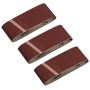 Confezione da 3 nastri abrasivi LUX (75x457 mm) K40 per levigatrici a nastro.
