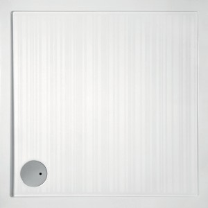 Piatto doccia quadrato bianco t.b.t. con scarico.